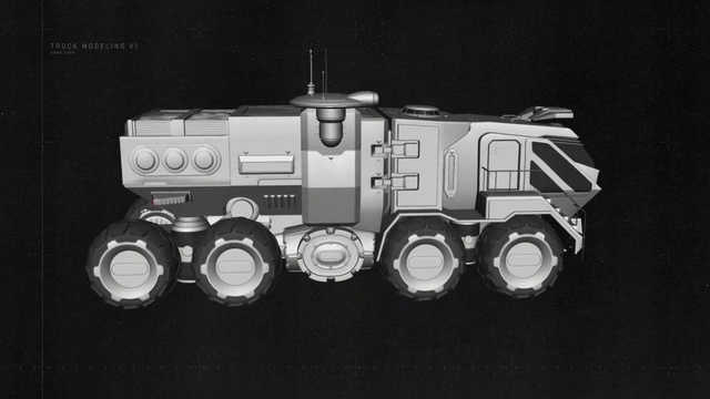 Video Reference: motor vehicle, vehicle, automotive design, scale model, black and white, space