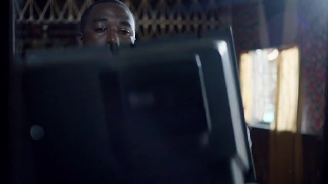 Video Reference: Media, Technology, Fun, Electronic device, Room, Display device, Photography, Television, Darkness, Television set, Person