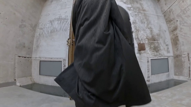 Video Reference: Black, Clothing, Outerwear, Jacket, Leather, Textile, Architecture, Sleeve, Coat