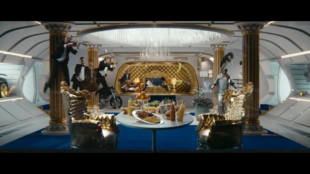 Video Reference: tourist attraction, furniture, Person