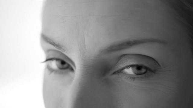 Video Reference: Face, Eyebrow, Forehead, Nose, Skin, Eye, White, Eyelash, Close-up, Head