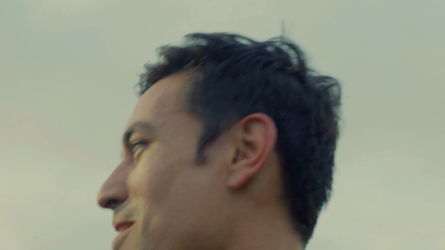 Video Reference: hair, nose, chin, forehead, eyebrow, hairstyle, facial hair, neck, black hair, cheek