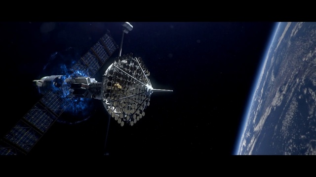 Video Reference: Outer space, Spacecraft, Satellite, Space, Space station, Sky, Atmosphere, Screenshot, Astronomical object, Earth