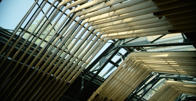 Video Reference: structure, architecture, daylighting, ceiling, building, roof, facade, steel, beam