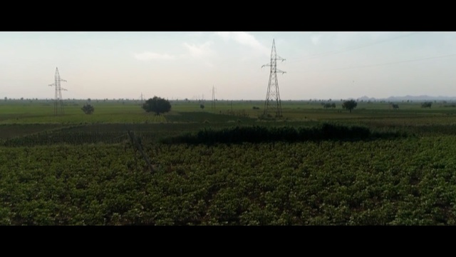 Video Reference: Field, Land lot, Atmospheric phenomenon, Plain, Farm, Grassland, Rural area, Natural environment, Pasture, Wind turbine