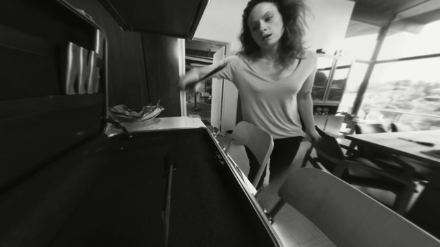 Video Reference: white, black, photograph, black and white, monochrome photography, beauty, photography, lady, room, girl, Person