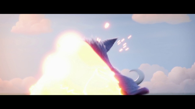 Video Reference: Sky, Atmosphere, Cloud, Geological phenomenon, Cumulus, Sunlight, Anime, Heat, Cg artwork, Fictional character, Monitor, Photo, Screen, Television, Clouds, Looking, Fire, Dark, Man, Light, Large, Table, Mountain, Cake, Airplane, Bird, Flying, Smoke, Blurry, Blue, White, Display, Riding, Plane, Rainbow, Nature, Screenshot, Image, Rocket