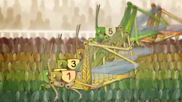 Video Reference: Grasshopper, Insect, Painting, Art, Organism, Mantidae, Illustration, Grass, Plant, Plant stem