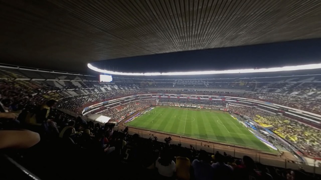 Video Reference: Stadium, Sport venue, Arena, Soccer-specific stadium, Atmosphere, Architecture, Grass, Crowd, Competition event, Artificial turf