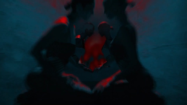 Video Reference: Black, Red, Blue, Darkness, Organism, Fun, Photography, Room, Electric blue, Screenshot