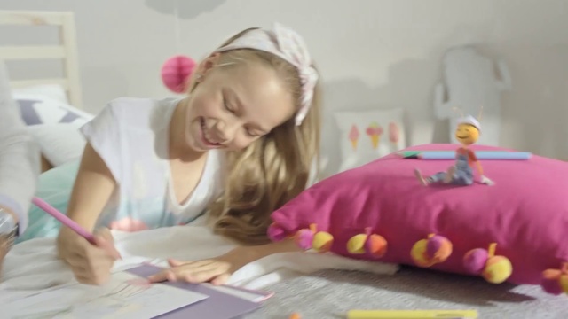 Video Reference: Child, Learning, Pink, Play, Toddler, Homework, Writing