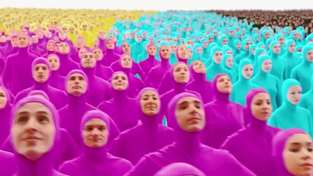 Video Reference: purple, pink, team, fun, magenta, smile, happiness, Person