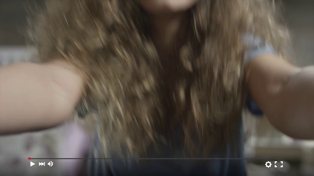 Video Reference: Hair, Blond, Face, Hairstyle, Long hair, Lip, Beauty, Hair coloring, Brown hair, Cheek