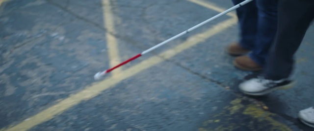 Video Reference: Asphalt, Road surface, Line, Public space, Sidewalk, Floor, Leg, Shadow, Concrete, Shoe