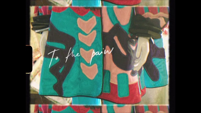 Video Reference: Turquoise, Art, Pattern, Design, Modern art, Font, Textile, Pattern, Illustration, T-shirt, Person