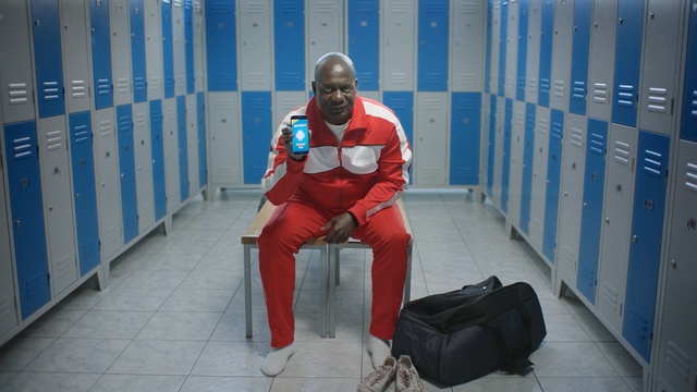 Video Reference: Red, Sitting, Person, Male