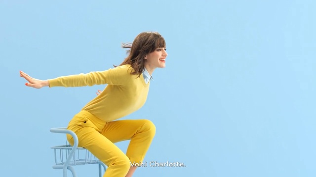 Video Reference: yellow, sitting, standing, shoulder, joint, leg, arm, girl, fun, happiness