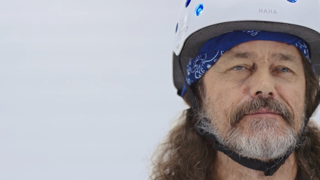 Video Reference: Facial hair, Beard, Helmet, Head, Moustache, Personal protective equipment, Sports gear, Headgear, Cap, Headgear, Person