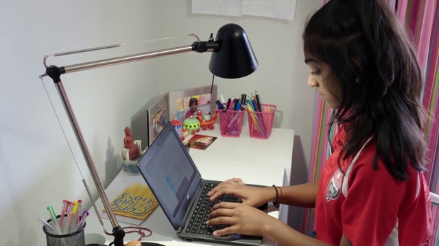 Video Reference: Desk, Lamp, Learning, Technology, Electronic device, Photography, Light fixture, Lighting accessory, Furniture, Computer