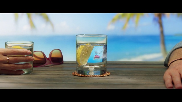 Video Reference: Drink, Tipunch, Alcoholic beverage, Distilled beverage, Sky, Liqueur, Glass, Vacation, Advertising, Mai tai