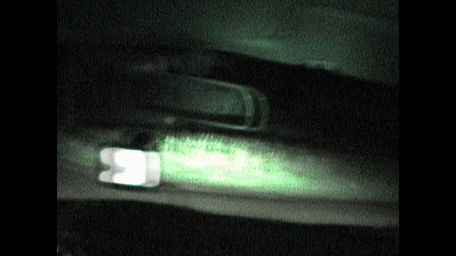 Video Reference: Green, Black, Light, Vehicle door, Automotive lighting, Photography, Darkness, Automotive window part