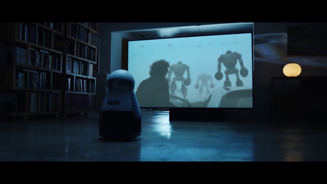 Video Reference: Light, Sky, Photography, Darkness, Technology, Room, Art, Display device, Visual arts, Scene, Person