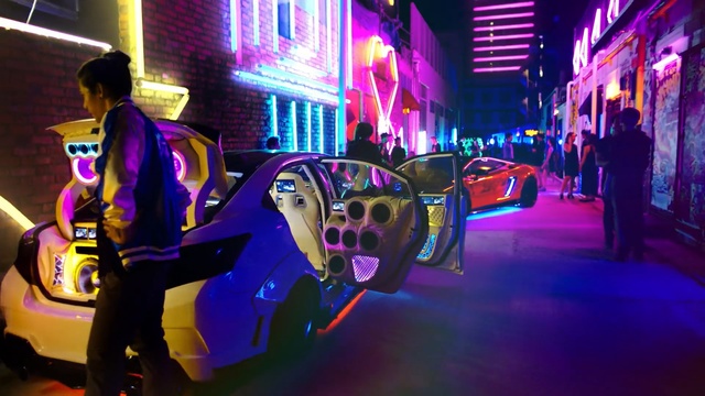 Video Reference: Purple, Light, Blue, Violet, Night, Lighting, Fun, Neon, Magenta, Design