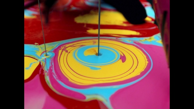 Video Reference: yellow, red, close up, circle, line, macro photography, graphic design, material, computer wallpaper, graphics