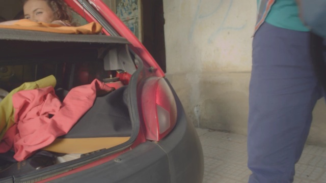 Video Reference: car, vehicle door, product, automotive exterior, bumper, seat belt, floor, material, trunk, glass