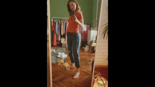 Video Reference: Photograph, Clothing, Leg, Standing, Jeans, Beauty, Fashion, Shoulder, Thigh, Snapshot