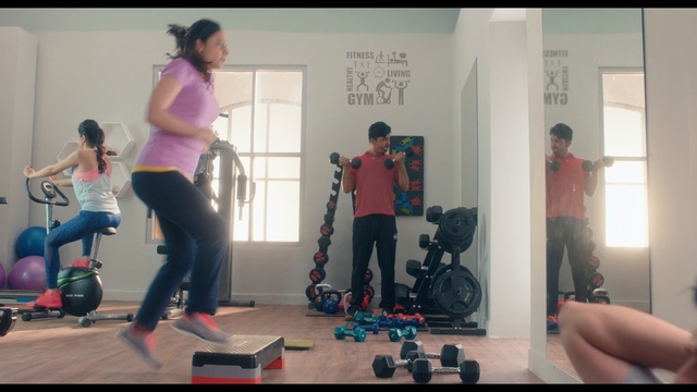 Video Reference: Footwear, Weights, Sports equipment, Room, Physical fitness, Sports, Recreation, Balance, Exercise equipment, Roller skates