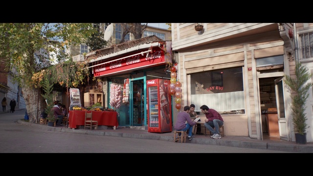 Video Reference: Town, Neighbourhood, Snapshot, Street, Building, Urban area, Temple, Pedestrian, Architecture, Facade