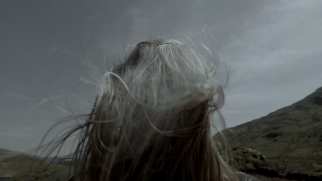 Video Reference: Hair, Blond, Hairstyle, Long hair, Atmospheric phenomenon, Sky, Wind, Tree, Photography, Brown hair