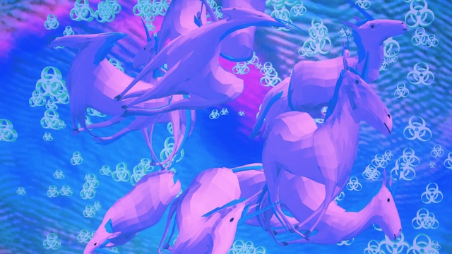 Video Reference: Blue, Purple, Organism, Fictional character, Cg artwork, Illustration, Electric blue, Art, Magenta, Graphics