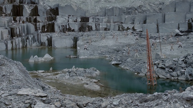 Video Reference: water, ice, freezing, formation, water resources, quarry, rock, Person