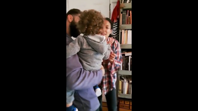 Video Reference: blue, people, clothing, photograph, facial expression, man, day, sitting, fun, emotion