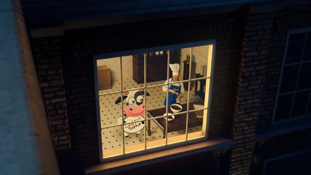 Video Reference: Window, House, Room, Art, Home, Animation, Interior design, Building