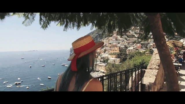 Video Reference: sky, tree, tourism, vacation, travel, screenshot, sea, recreation, vehicle, water, Person