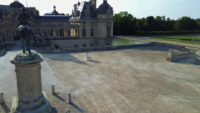 Video Reference: Château, Estate, Palace, Roof, Building, Mansion, Castle, Road surface