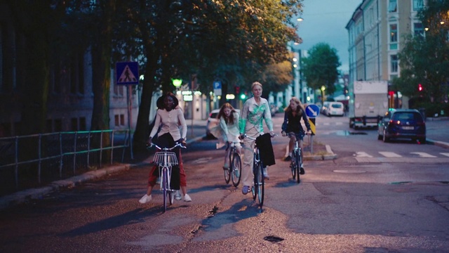 Video Reference: Bicycle, Lane, Urban area, Street, Transport, Vehicle, Snapshot, Cycling, Road, Mode of transport