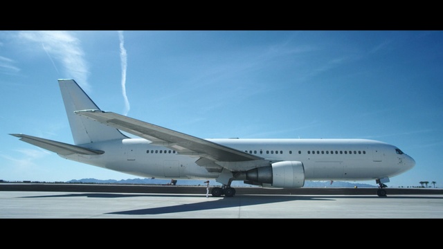 Video Reference: airplane, airliner, aircraft, wide body aircraft, airline, sky, air travel, boeing 767, aircraft engine, airbus