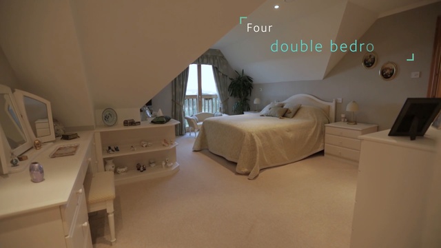 Video Reference: room, property, bedroom, wall, floor, home, ceiling, interior design, real estate, estate, Person