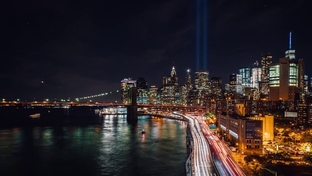 Video Reference: Cityscape, Metropolitan area, City, Night, Urban area, Metropolis, Bridge, Skyline, Landmark, Sky