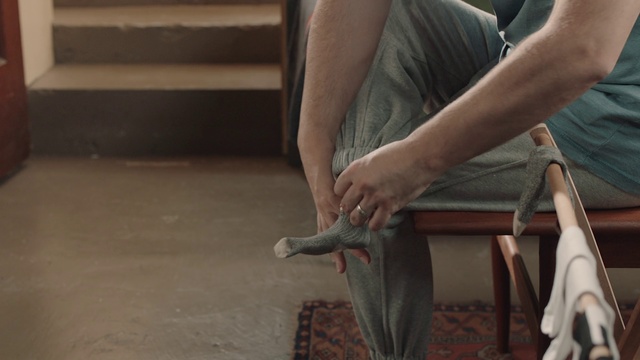 Video Reference: Floor, Hardwood, Leg, Flooring, Hand, Wood, Chair, Plant