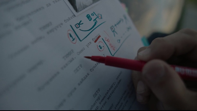 Video Reference: blue, text, handwriting, finger, hand, writing, font, line, angle, homework