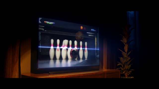 Video Reference: Light, Bowling, Bowling pin, Bowling equipment, Night, Ten-pin bowling, Person