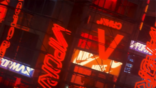 Video Reference: red, light, neon sign, lighting, neon, night, computer wallpaper, graphics, darkness, Person