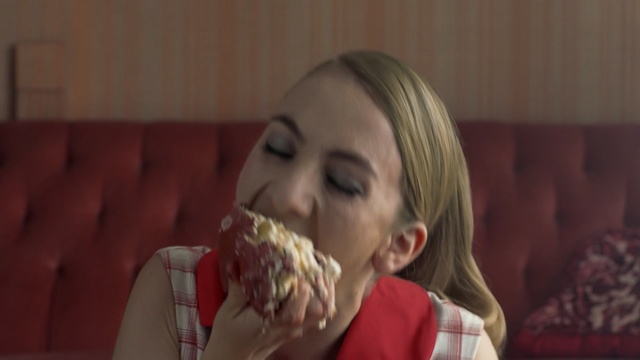 Video Reference: hair, human hair color, blond, nose, girl, lip, mouth, human body, human, organ