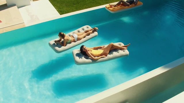 Video Reference: Water transportation, Leisure, Swimming pool, Water park, Games, Recreation, Table, Yacht, Furniture, Vehicle