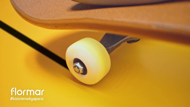 Video Reference: Skateboarding Equipment, Longboard, Skateboard, Yellow, Sports equipment, Longboarding